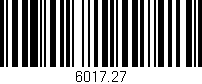 Código de barras (EAN, GTIN, SKU, ISBN): '6017.27'