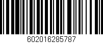 Código de barras (EAN, GTIN, SKU, ISBN): '602016285787'