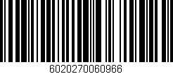 Código de barras (EAN, GTIN, SKU, ISBN): '6020270060966'