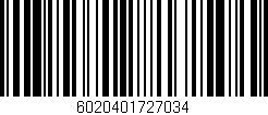 Código de barras (EAN, GTIN, SKU, ISBN): '6020401727034'