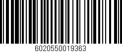 Código de barras (EAN, GTIN, SKU, ISBN): '6020550019363'
