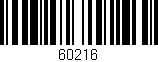 Código de barras (EAN, GTIN, SKU, ISBN): '60216'