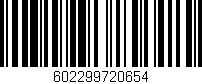 Código de barras (EAN, GTIN, SKU, ISBN): '602299720654'