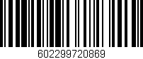 Código de barras (EAN, GTIN, SKU, ISBN): '602299720869'