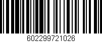 Código de barras (EAN, GTIN, SKU, ISBN): '602299721026'