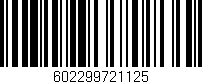 Código de barras (EAN, GTIN, SKU, ISBN): '602299721125'