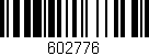 Código de barras (EAN, GTIN, SKU, ISBN): '602776'