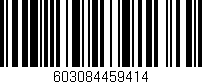Código de barras (EAN, GTIN, SKU, ISBN): '603084459414'
