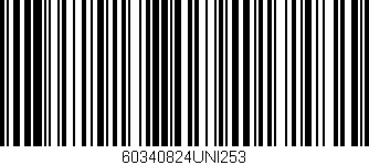Código de barras (EAN, GTIN, SKU, ISBN): '60340824UNI253'
