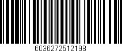 Código de barras (EAN, GTIN, SKU, ISBN): '6036272512198'