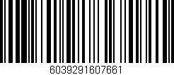 Código de barras (EAN, GTIN, SKU, ISBN): '6039291607661'