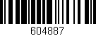 Código de barras (EAN, GTIN, SKU, ISBN): '604887'