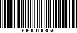 Código de barras (EAN, GTIN, SKU, ISBN): '6050001008059'