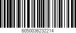 Código de barras (EAN, GTIN, SKU, ISBN): '6050036232214'