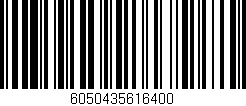 Código de barras (EAN, GTIN, SKU, ISBN): '6050435616400'