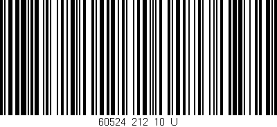 Código de barras (EAN, GTIN, SKU, ISBN): '60524_212_10_U'