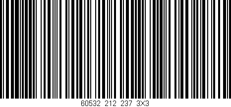Código de barras (EAN, GTIN, SKU, ISBN): '60532_212_237_3X3'