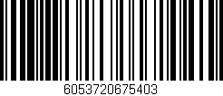 Código de barras (EAN, GTIN, SKU, ISBN): '6053720675403'