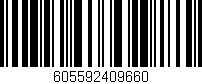 Código de barras (EAN, GTIN, SKU, ISBN): '605592409660'