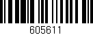 Código de barras (EAN, GTIN, SKU, ISBN): '605611'