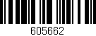 Código de barras (EAN, GTIN, SKU, ISBN): '605662'