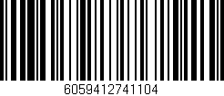 Código de barras (EAN, GTIN, SKU, ISBN): '6059412741104'