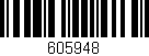 Código de barras (EAN, GTIN, SKU, ISBN): '605948'
