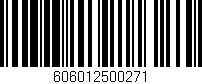 Código de barras (EAN, GTIN, SKU, ISBN): '606012500271'