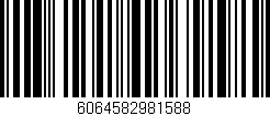 Código de barras (EAN, GTIN, SKU, ISBN): '6064582981588'