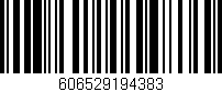 Código de barras (EAN, GTIN, SKU, ISBN): '606529194383'