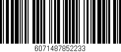 Código de barras (EAN, GTIN, SKU, ISBN): '6071487852233'