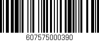 Código de barras (EAN, GTIN, SKU, ISBN): '607575000390'