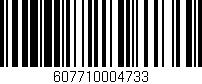 Código de barras (EAN, GTIN, SKU, ISBN): '607710004733'
