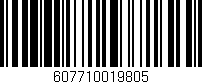 Código de barras (EAN, GTIN, SKU, ISBN): '607710019805'