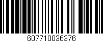 Código de barras (EAN, GTIN, SKU, ISBN): '607710036376'