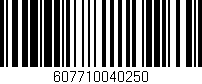 Código de barras (EAN, GTIN, SKU, ISBN): '607710040250'