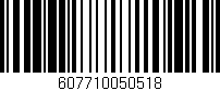 Código de barras (EAN, GTIN, SKU, ISBN): '607710050518'