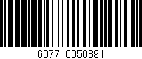 Código de barras (EAN, GTIN, SKU, ISBN): '607710050891'