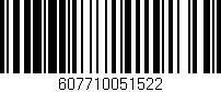 Código de barras (EAN, GTIN, SKU, ISBN): '607710051522'