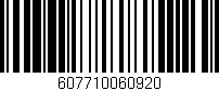 Código de barras (EAN, GTIN, SKU, ISBN): '607710060920'