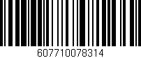 Código de barras (EAN, GTIN, SKU, ISBN): '607710078314'