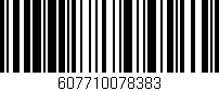 Código de barras (EAN, GTIN, SKU, ISBN): '607710078383'