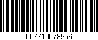 Código de barras (EAN, GTIN, SKU, ISBN): '607710078956'