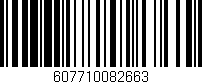 Código de barras (EAN, GTIN, SKU, ISBN): '607710082663'