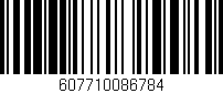 Código de barras (EAN, GTIN, SKU, ISBN): '607710086784'