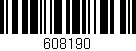 Código de barras (EAN, GTIN, SKU, ISBN): '608190'