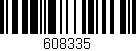 Código de barras (EAN, GTIN, SKU, ISBN): '608335'