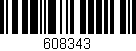 Código de barras (EAN, GTIN, SKU, ISBN): '608343'