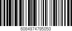 Código de barras (EAN, GTIN, SKU, ISBN): '6084974795050'