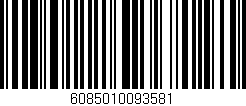 Código de barras (EAN, GTIN, SKU, ISBN): '6085010093581'